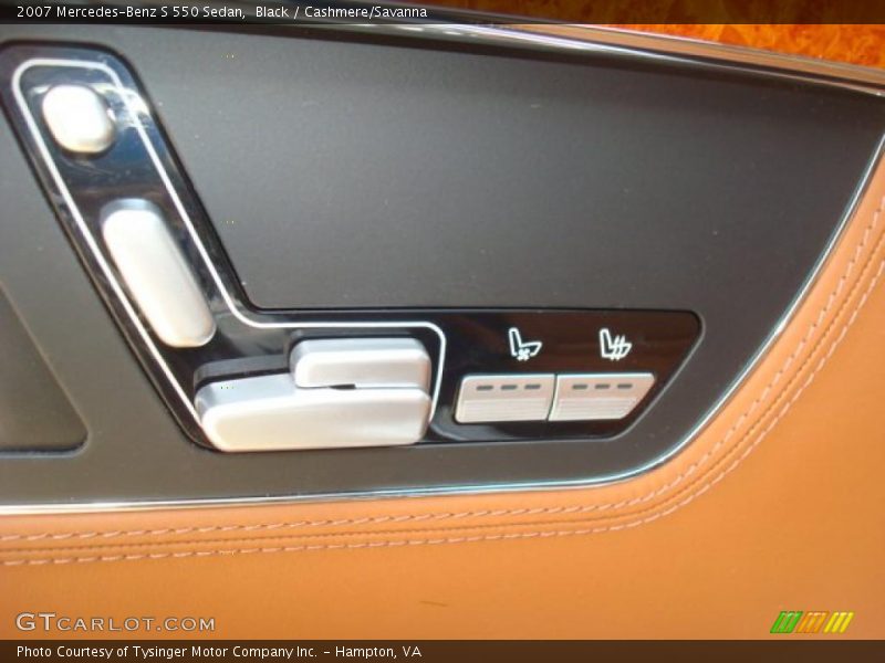 Black / Cashmere/Savanna 2007 Mercedes-Benz S 550 Sedan