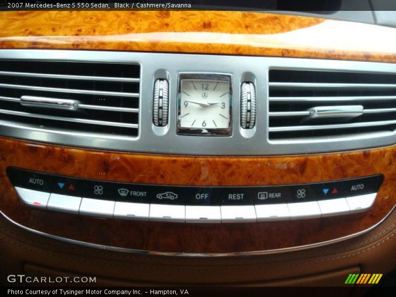 Black / Cashmere/Savanna 2007 Mercedes-Benz S 550 Sedan