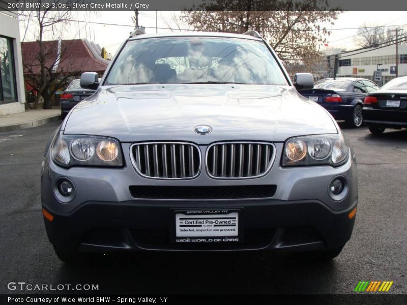 Silver Grey Metallic / Grey 2007 BMW X3 3.0si