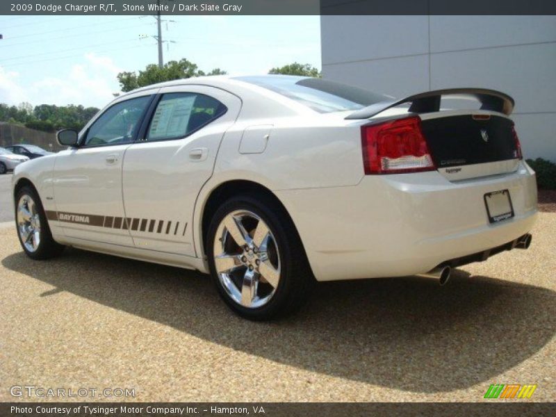 Stone White / Dark Slate Gray 2009 Dodge Charger R/T