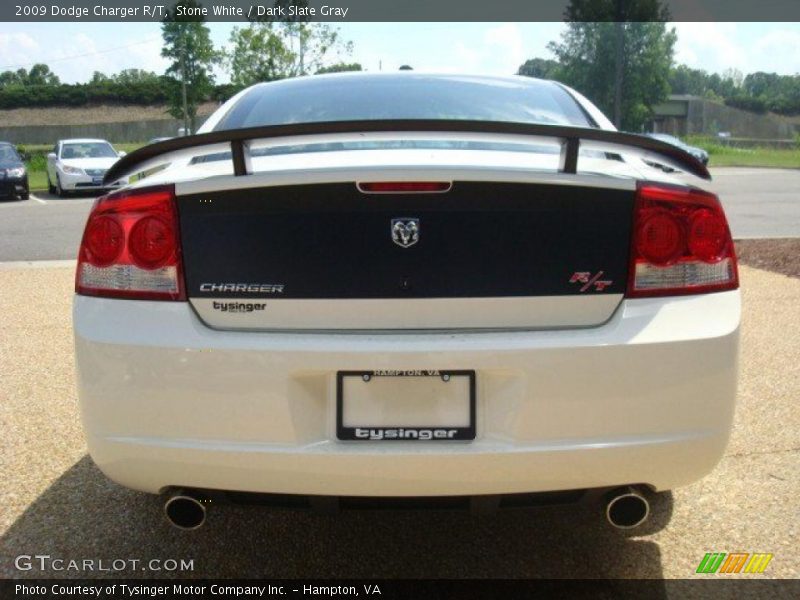 Stone White / Dark Slate Gray 2009 Dodge Charger R/T