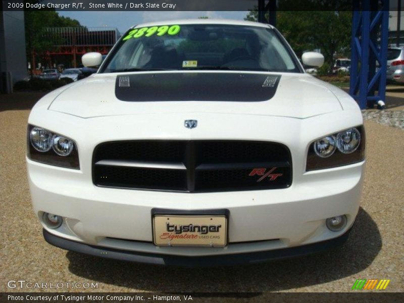 Stone White / Dark Slate Gray 2009 Dodge Charger R/T