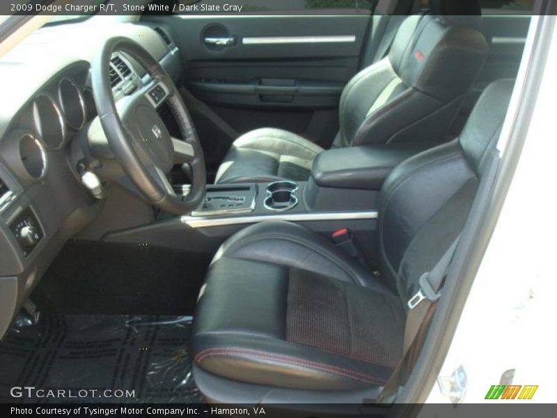 Stone White / Dark Slate Gray 2009 Dodge Charger R/T