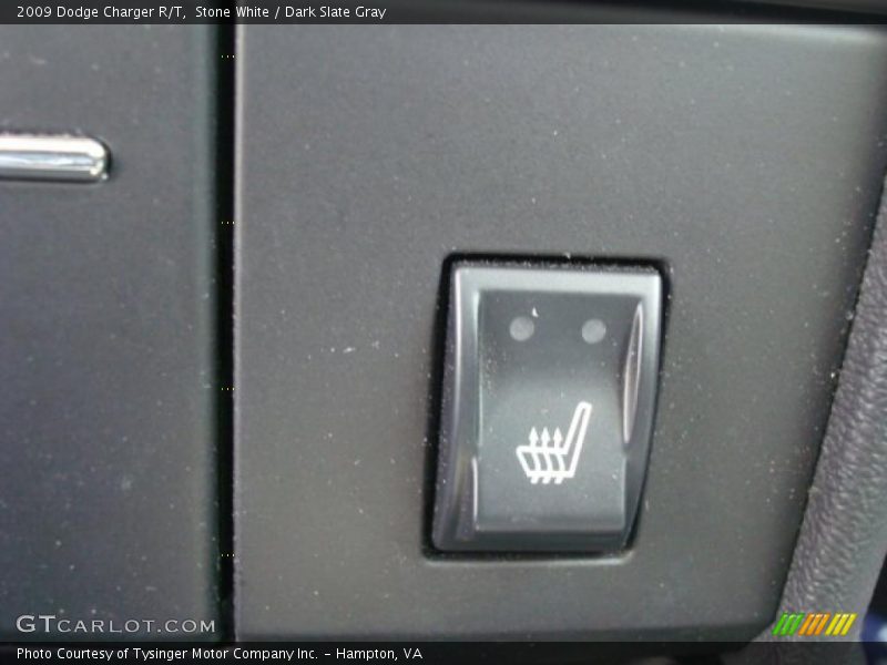 Stone White / Dark Slate Gray 2009 Dodge Charger R/T