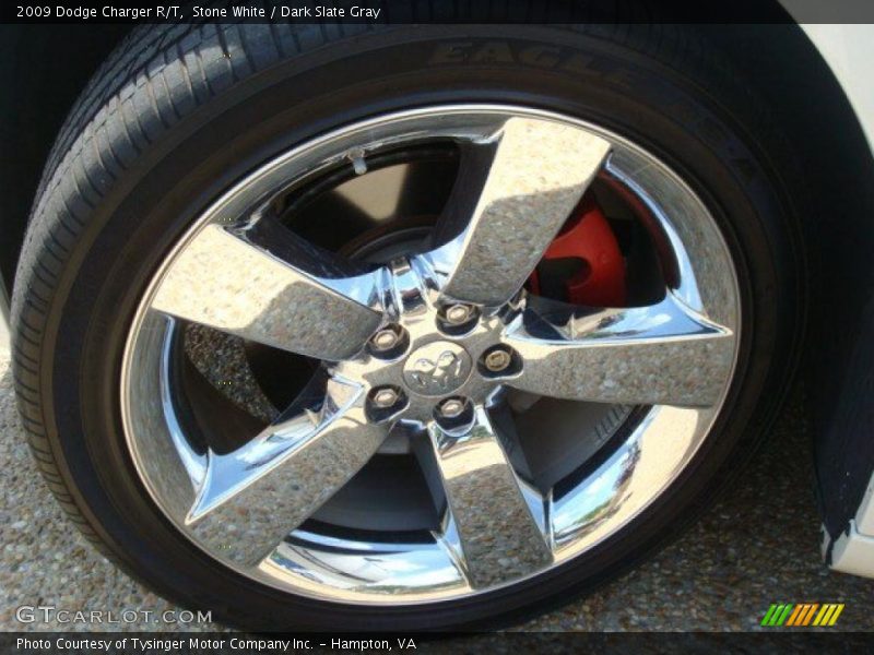 Stone White / Dark Slate Gray 2009 Dodge Charger R/T