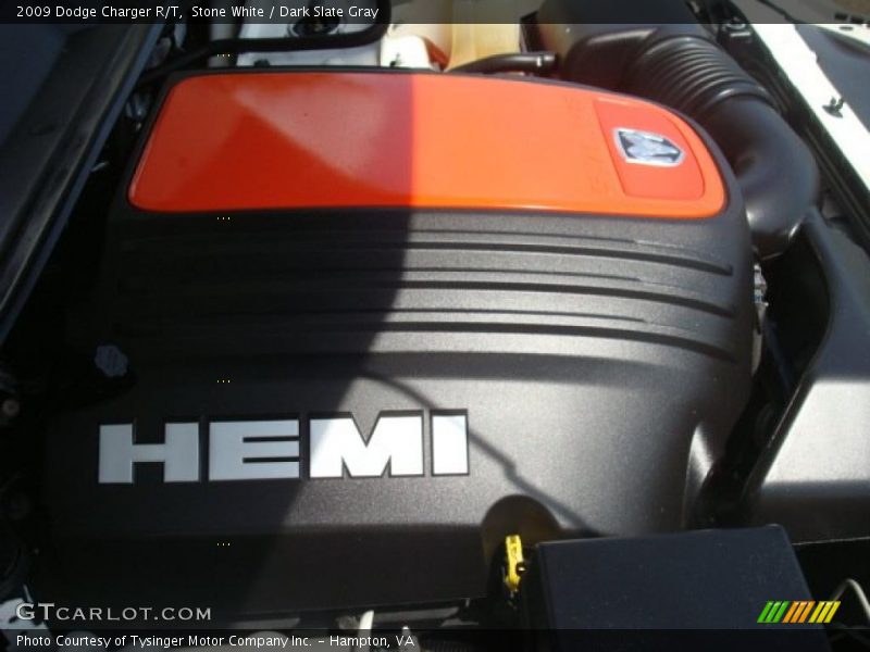 Stone White / Dark Slate Gray 2009 Dodge Charger R/T