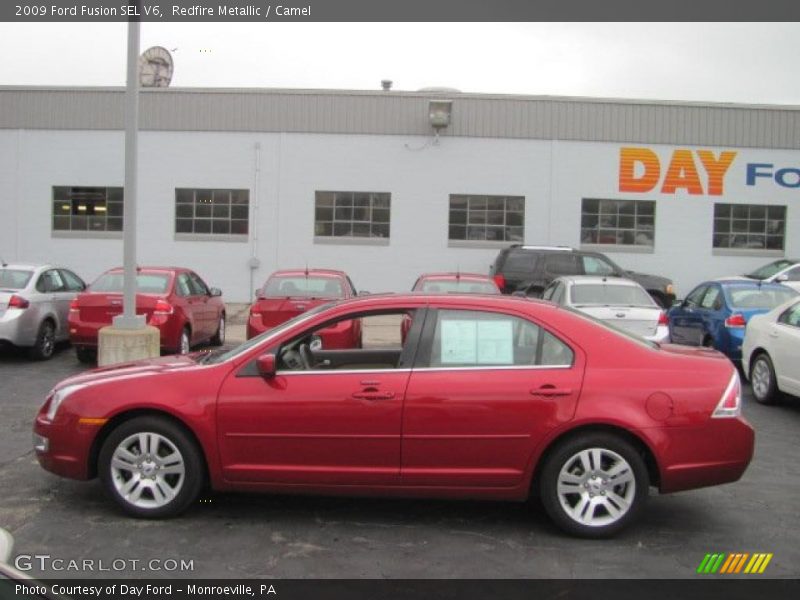 Redfire Metallic / Camel 2009 Ford Fusion SEL V6