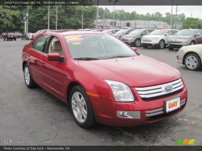 Redfire Metallic / Camel 2009 Ford Fusion SEL V6