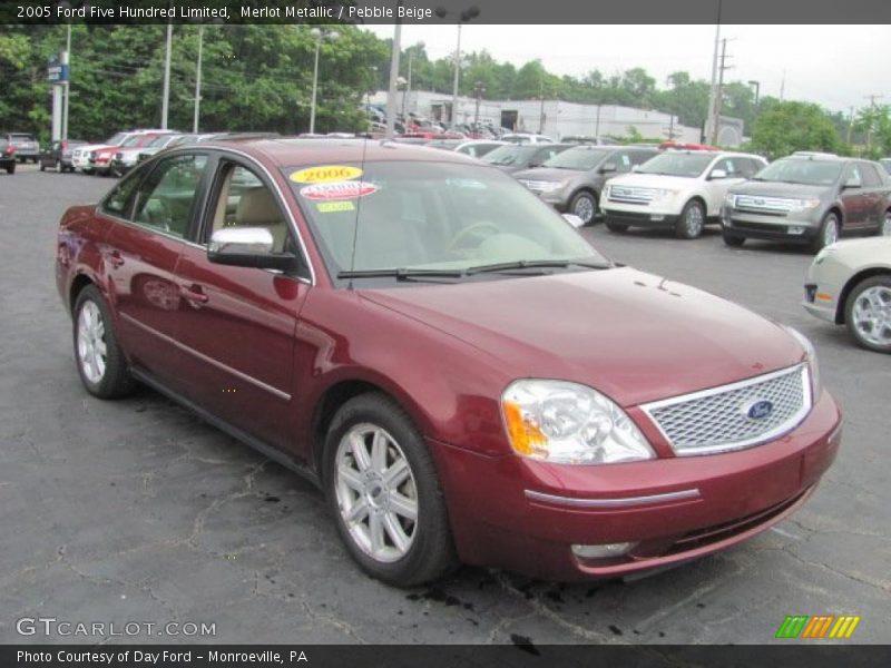 Merlot Metallic / Pebble Beige 2005 Ford Five Hundred Limited