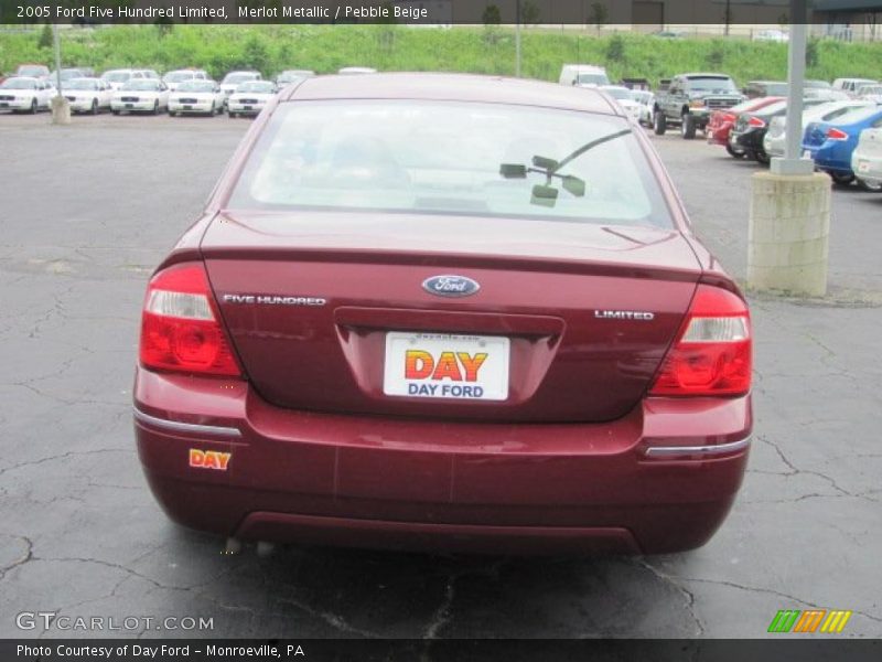 Merlot Metallic / Pebble Beige 2005 Ford Five Hundred Limited