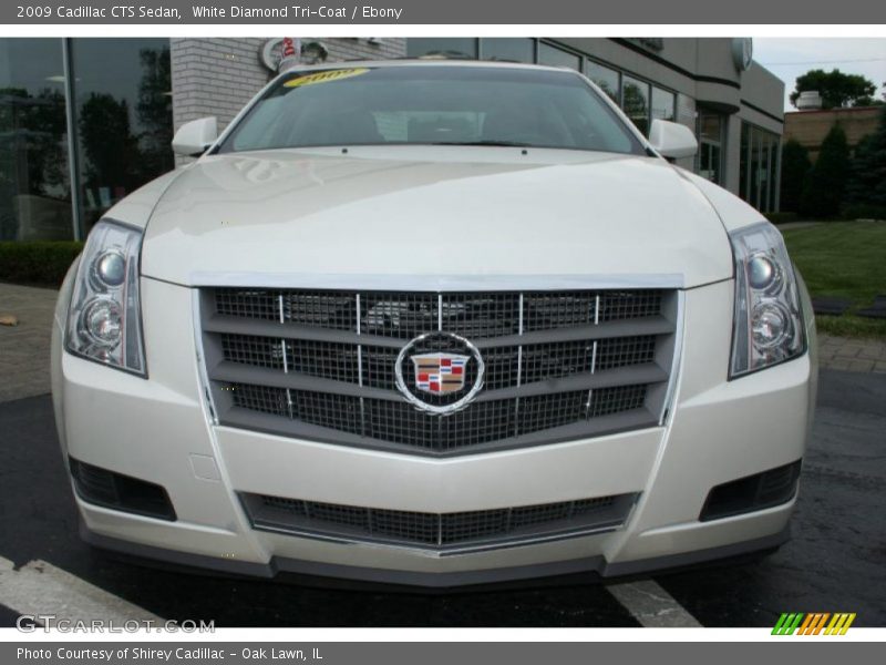 White Diamond Tri-Coat / Ebony 2009 Cadillac CTS Sedan
