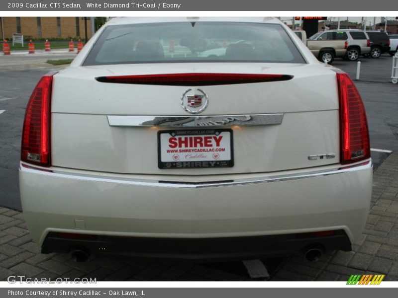 White Diamond Tri-Coat / Ebony 2009 Cadillac CTS Sedan