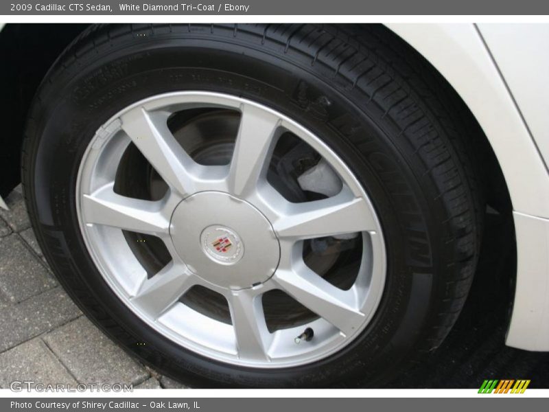 White Diamond Tri-Coat / Ebony 2009 Cadillac CTS Sedan