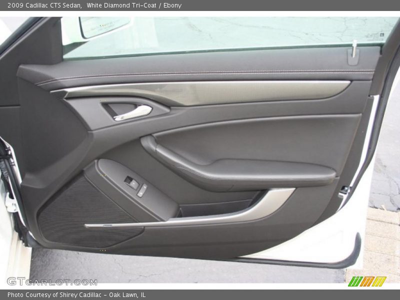 White Diamond Tri-Coat / Ebony 2009 Cadillac CTS Sedan