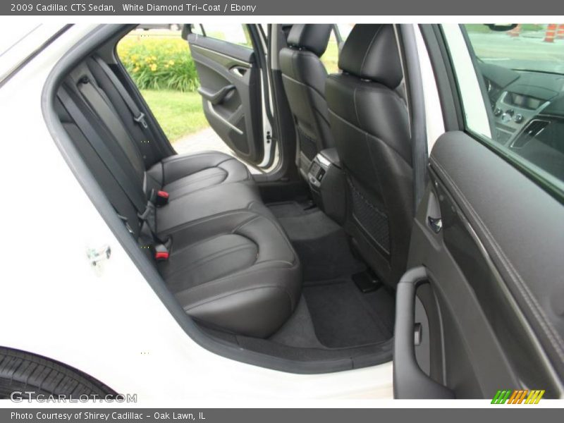 White Diamond Tri-Coat / Ebony 2009 Cadillac CTS Sedan
