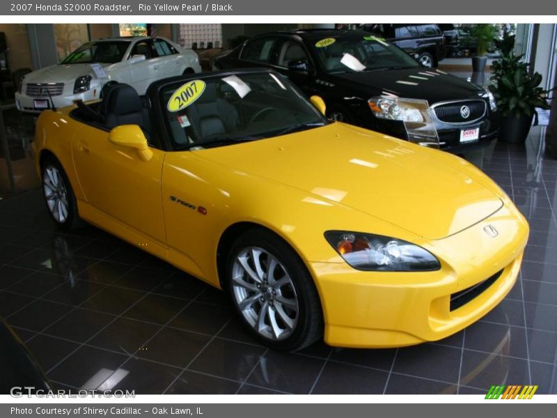 Rio Yellow Pearl / Black 2007 Honda S2000 Roadster