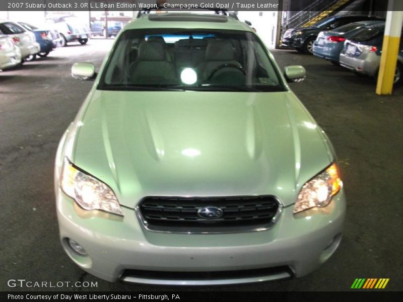 Champagne Gold Opal / Taupe Leather 2007 Subaru Outback 3.0R L.L.Bean Edition Wagon
