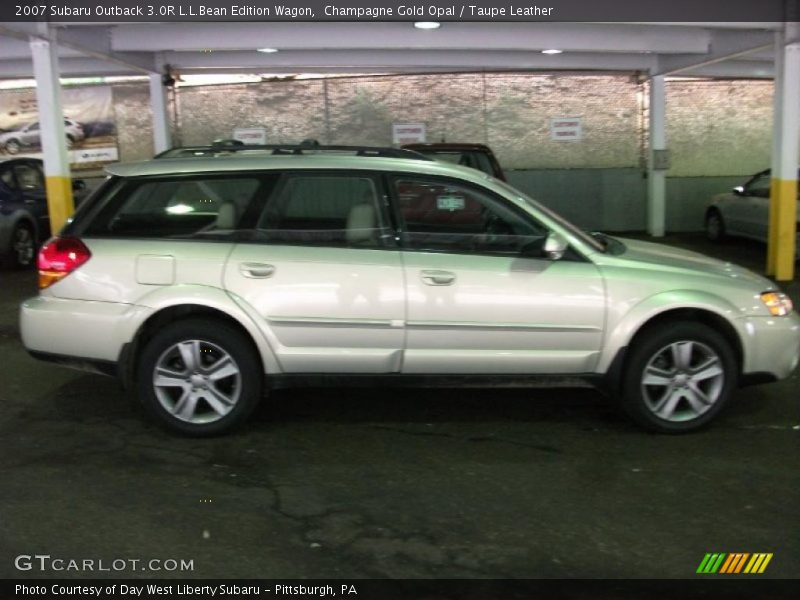 Champagne Gold Opal / Taupe Leather 2007 Subaru Outback 3.0R L.L.Bean Edition Wagon