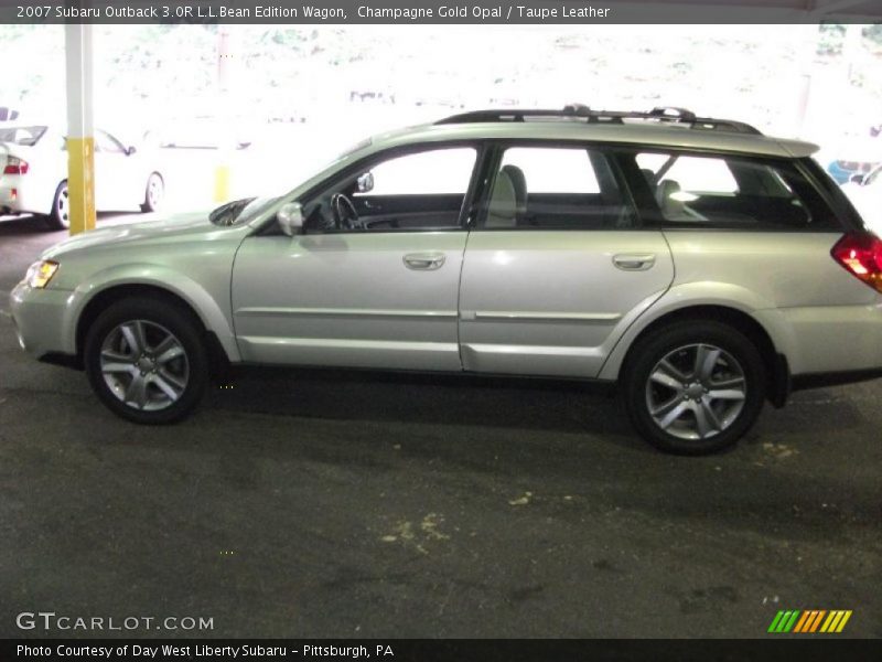 Champagne Gold Opal / Taupe Leather 2007 Subaru Outback 3.0R L.L.Bean Edition Wagon