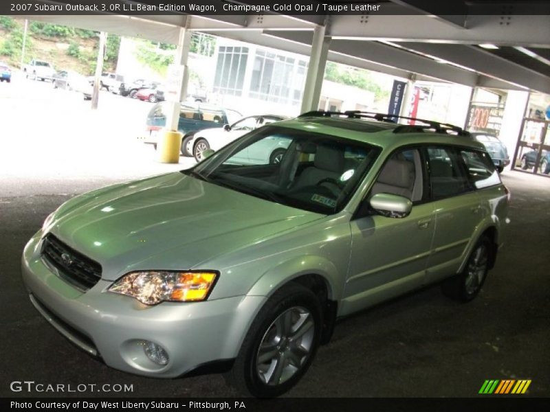 Champagne Gold Opal / Taupe Leather 2007 Subaru Outback 3.0R L.L.Bean Edition Wagon