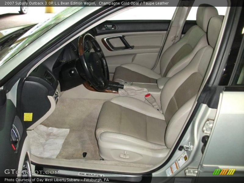 Champagne Gold Opal / Taupe Leather 2007 Subaru Outback 3.0R L.L.Bean Edition Wagon