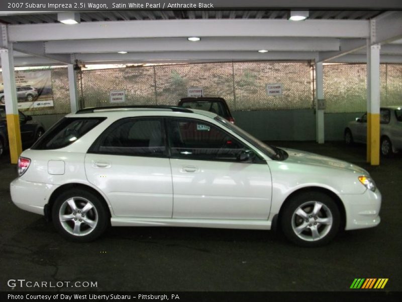 Satin White Pearl / Anthracite Black 2007 Subaru Impreza 2.5i Wagon