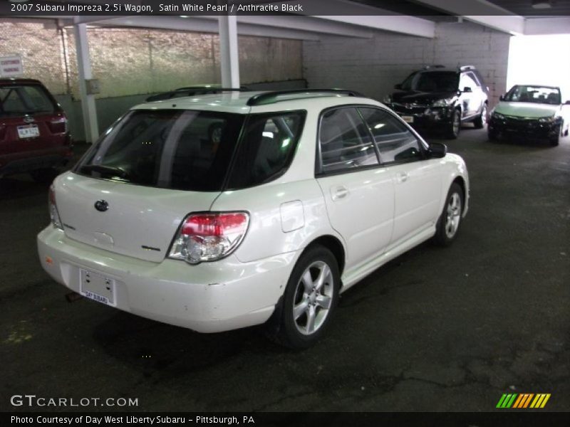 Satin White Pearl / Anthracite Black 2007 Subaru Impreza 2.5i Wagon