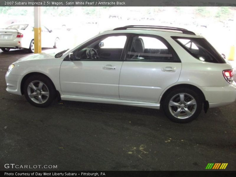 Satin White Pearl / Anthracite Black 2007 Subaru Impreza 2.5i Wagon