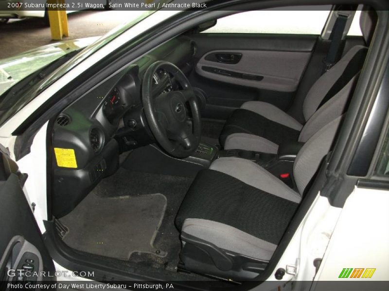 Satin White Pearl / Anthracite Black 2007 Subaru Impreza 2.5i Wagon