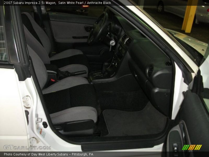 Satin White Pearl / Anthracite Black 2007 Subaru Impreza 2.5i Wagon