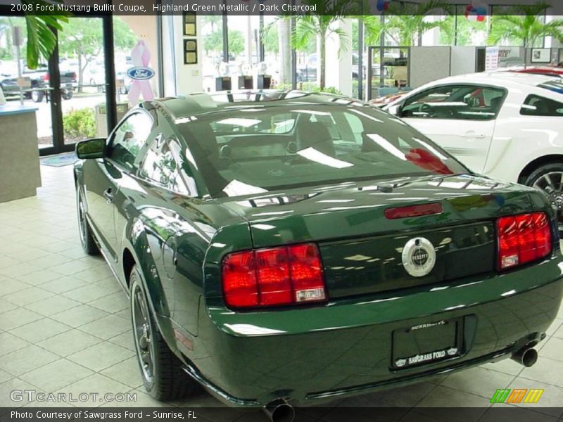 Highland Green Metallic / Dark Charcoal 2008 Ford Mustang Bullitt Coupe