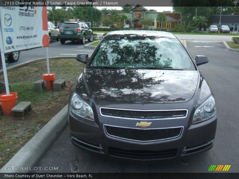 Taupe Gray Metallic / Titanium 2010 Chevrolet Malibu LT Sedan