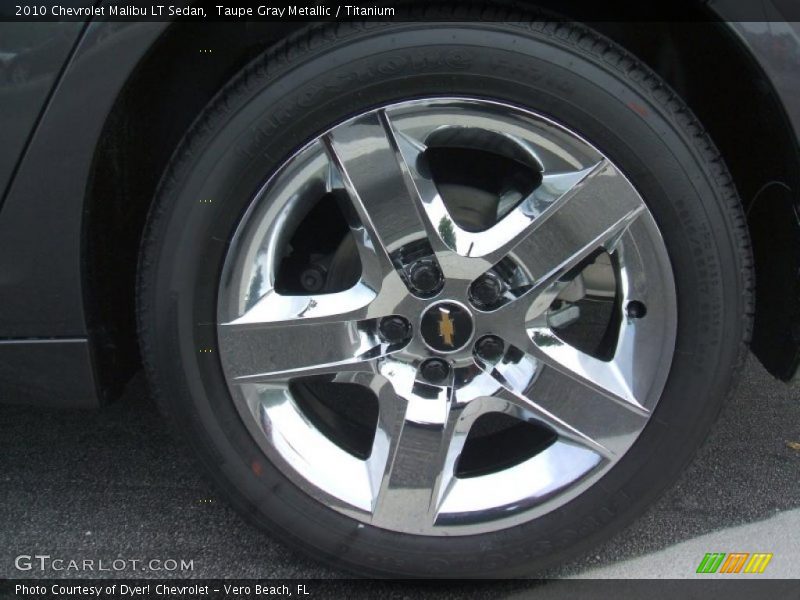 Taupe Gray Metallic / Titanium 2010 Chevrolet Malibu LT Sedan
