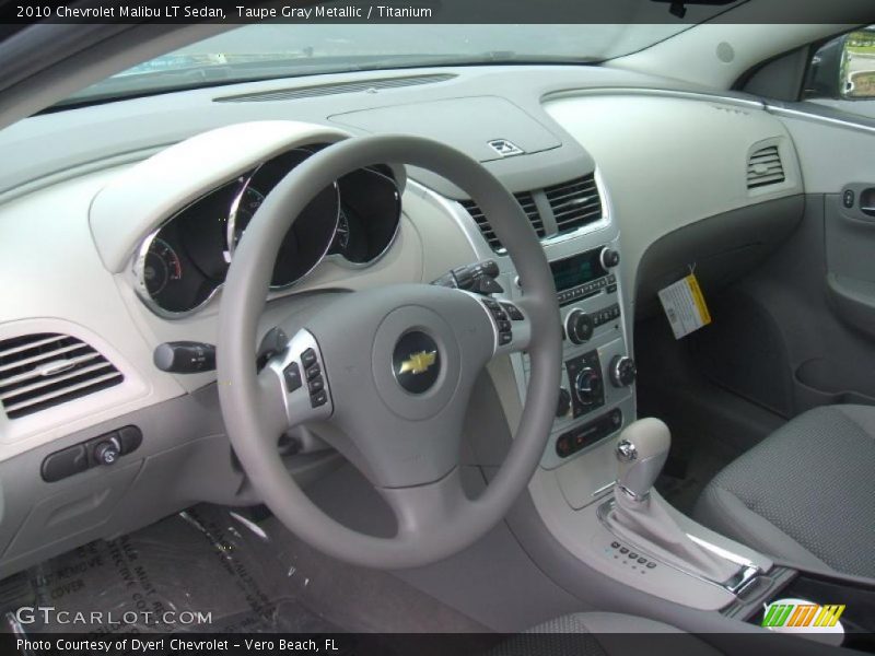 Taupe Gray Metallic / Titanium 2010 Chevrolet Malibu LT Sedan