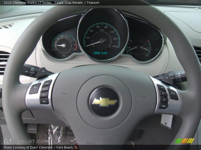 Taupe Gray Metallic / Titanium 2010 Chevrolet Malibu LT Sedan