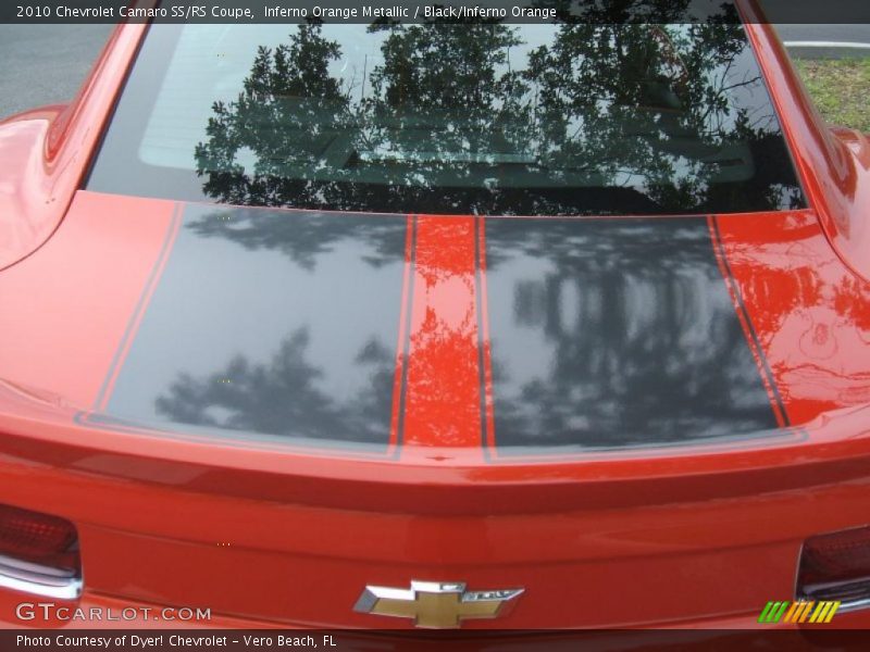 Inferno Orange Metallic / Black/Inferno Orange 2010 Chevrolet Camaro SS/RS Coupe