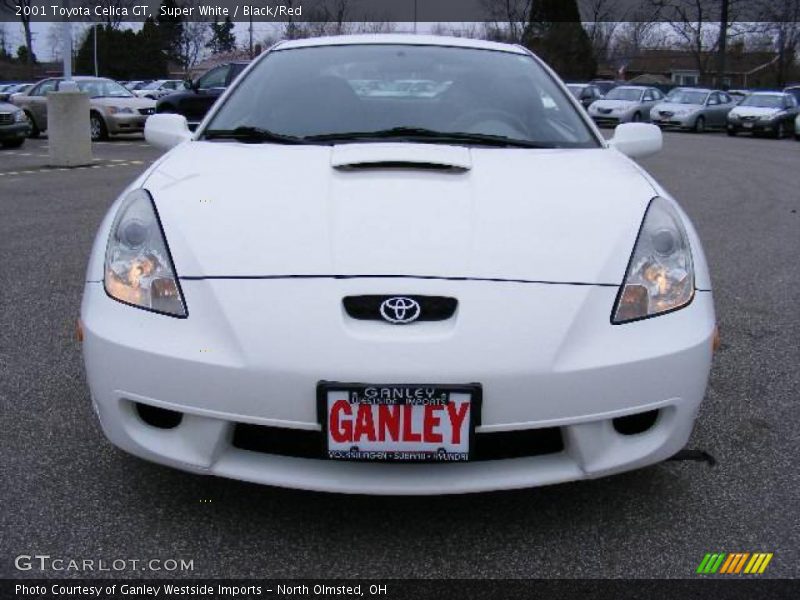 Super White / Black/Red 2001 Toyota Celica GT