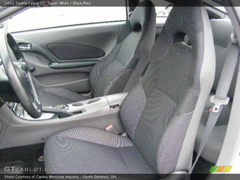 Super White / Black/Red 2001 Toyota Celica GT