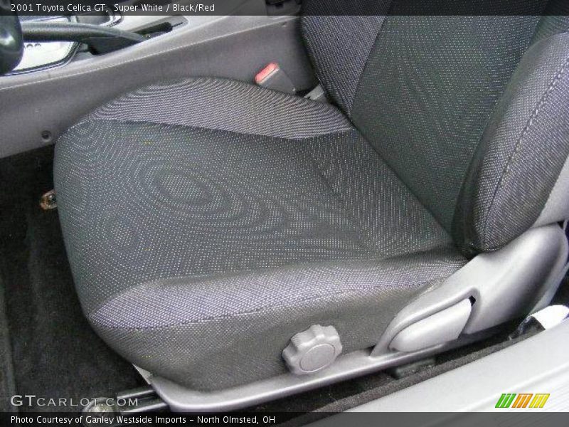 Super White / Black/Red 2001 Toyota Celica GT