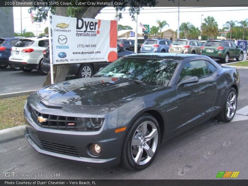 Cyber Gray Metallic / Gray 2010 Chevrolet Camaro SS/RS Coupe