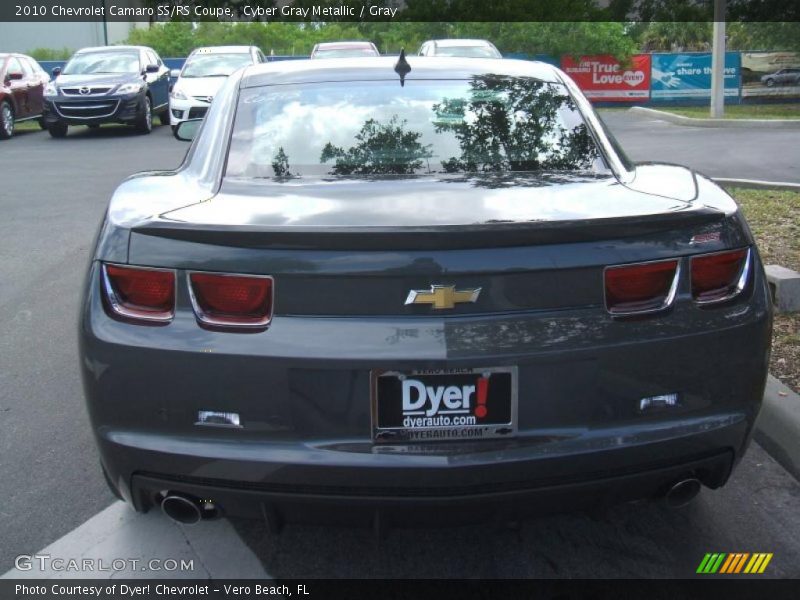 Cyber Gray Metallic / Gray 2010 Chevrolet Camaro SS/RS Coupe