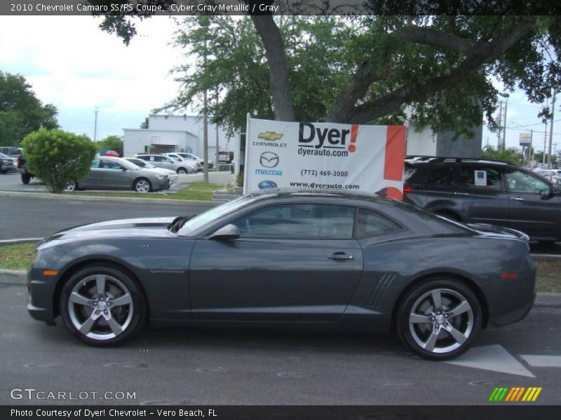 Cyber Gray Metallic / Gray 2010 Chevrolet Camaro SS/RS Coupe