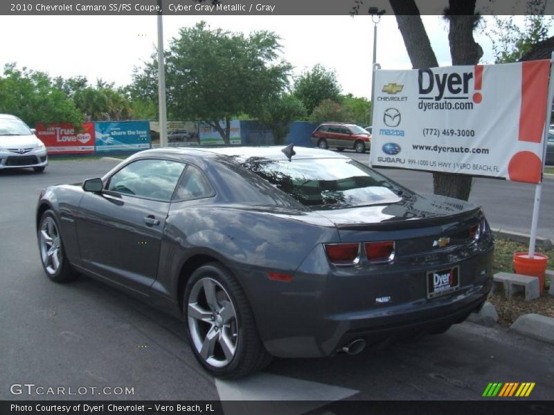 Cyber Gray Metallic / Gray 2010 Chevrolet Camaro SS/RS Coupe