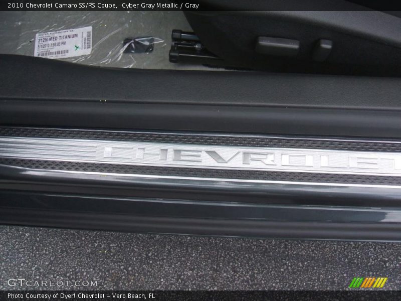 Cyber Gray Metallic / Gray 2010 Chevrolet Camaro SS/RS Coupe