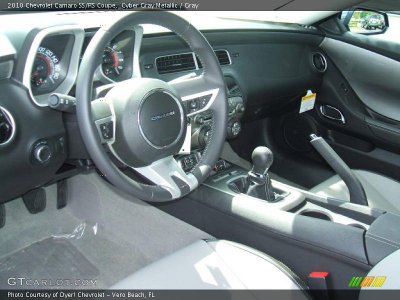 Cyber Gray Metallic / Gray 2010 Chevrolet Camaro SS/RS Coupe