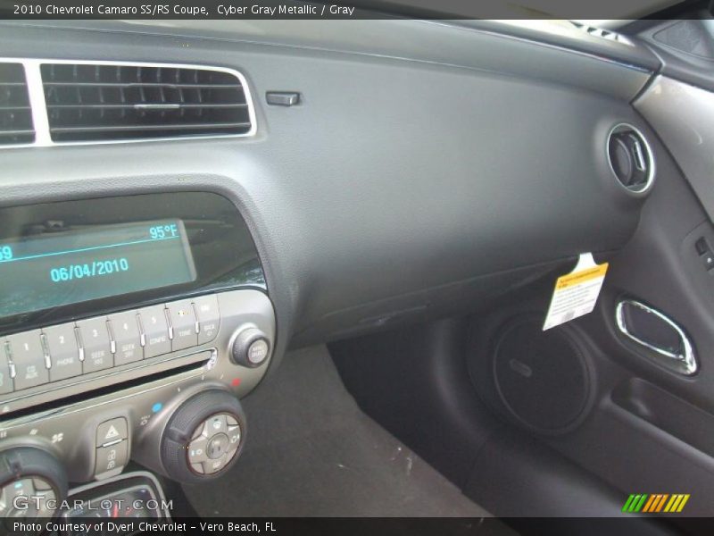 Cyber Gray Metallic / Gray 2010 Chevrolet Camaro SS/RS Coupe