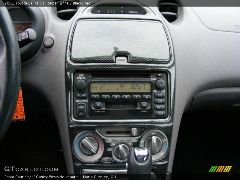Super White / Black/Red 2001 Toyota Celica GT
