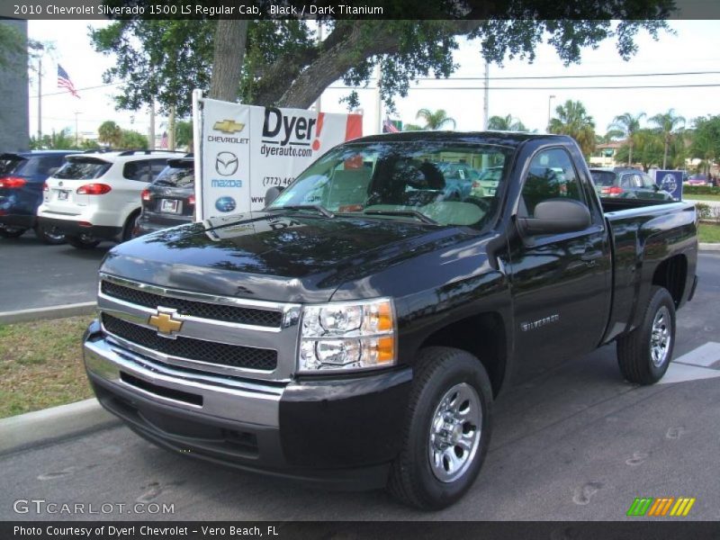 Black / Dark Titanium 2010 Chevrolet Silverado 1500 LS Regular Cab