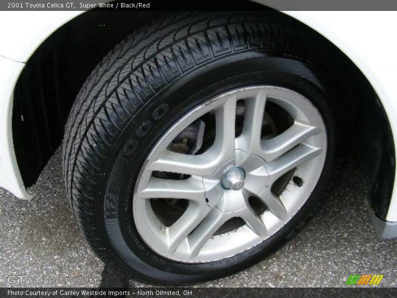 Super White / Black/Red 2001 Toyota Celica GT