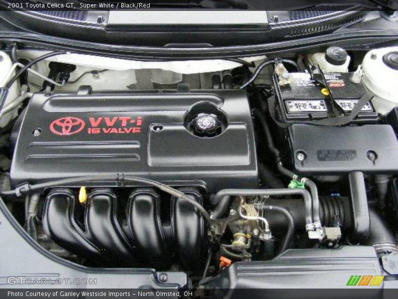 Super White / Black/Red 2001 Toyota Celica GT